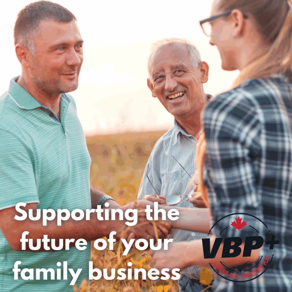 farmers shaking hands - supporting the future of your family business, Verified Beef Production Plus